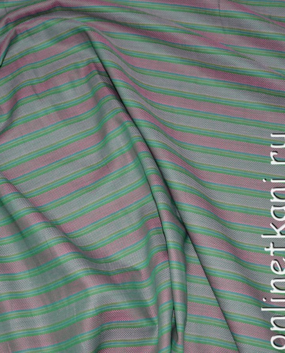 Ткань Вискоза Блузочная "Шакира" 0046 цвет разноцветный в полоску картинка