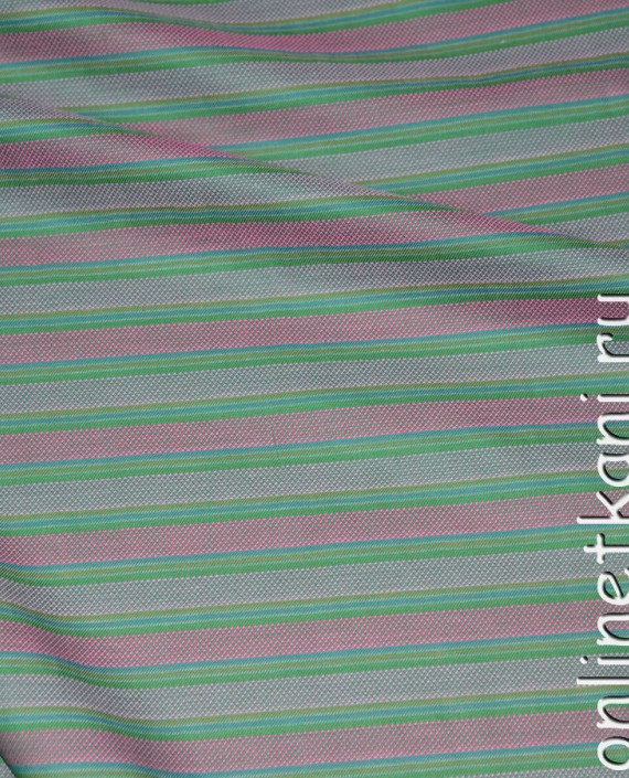 Ткань Вискоза Блузочная "Шакира" 0046 цвет разноцветный в полоску картинка 1