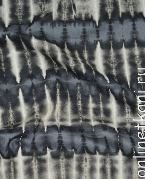 Ткань Вискоза "Рисунок серым" 0049 цвет серый абстрактный картинка 1