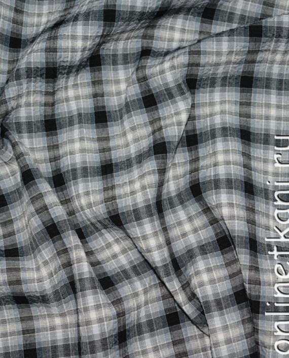 Ткань Рубашечная "Донатос" 0062 цвет серый в клетку картинка