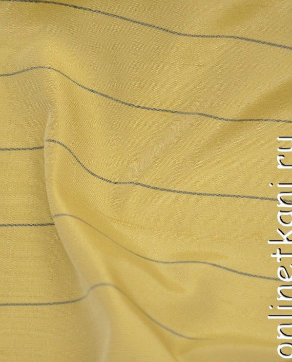 Ткань Вискоза 0149 цвет желтый в полоску картинка