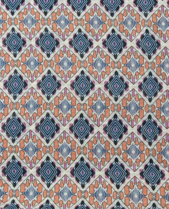 Ткань Плательная Принт 0079 цвет разноцветный геометрический картинка