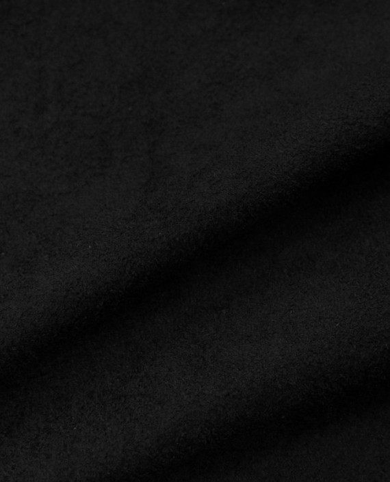 Трикотажная замша 411 цвет черный картинка 2