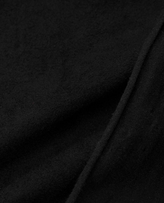 Трикотажная замша 411 цвет черный картинка 1