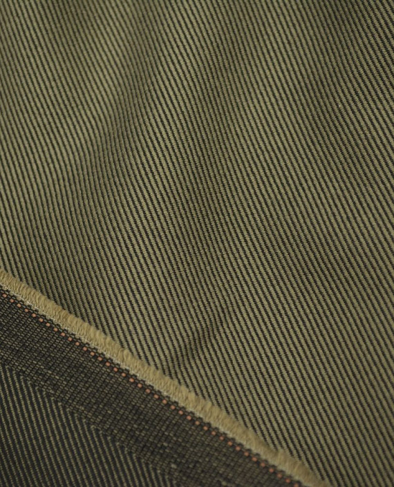 Шелк Костюмный 2872 цвет коричневый полоска картинка 1
