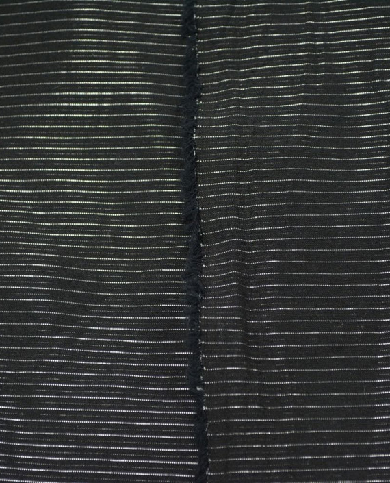 Хлопок Рубашечный  2880 цвет черный полоска картинка 1