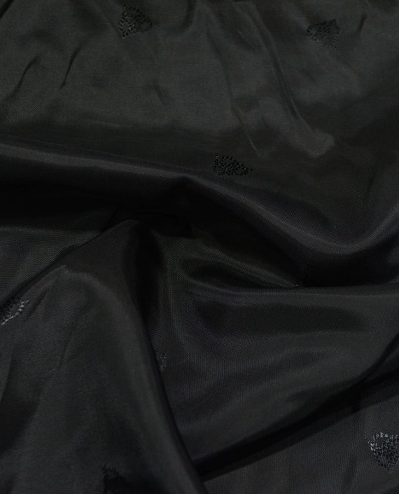 Вискоза Подкладочная Принтованная 344 цвет черный абстрактный картинка