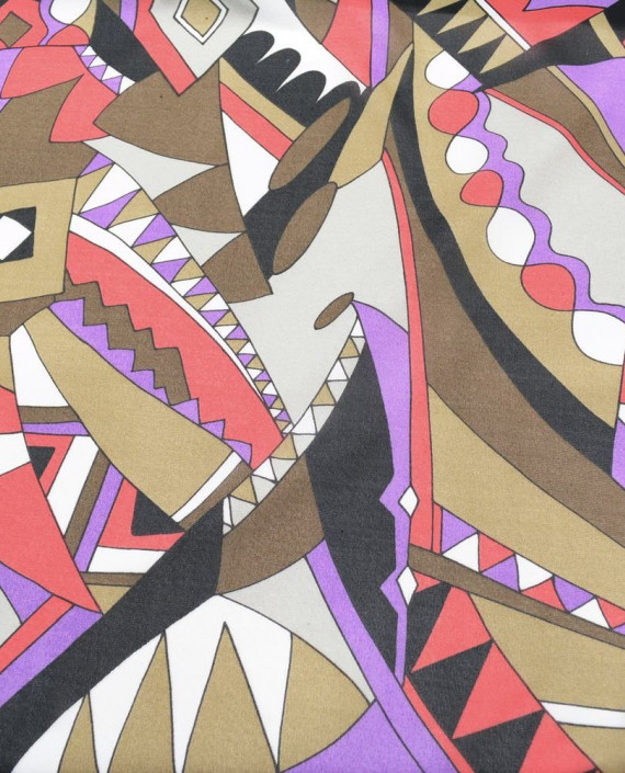 Сетка Трикотажная Принтованная 250 цвет разноцветный геометрический картинка