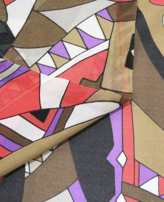 Сетка Трикотажная Принтованная 250 цвет разноцветный геометрический картинка 2