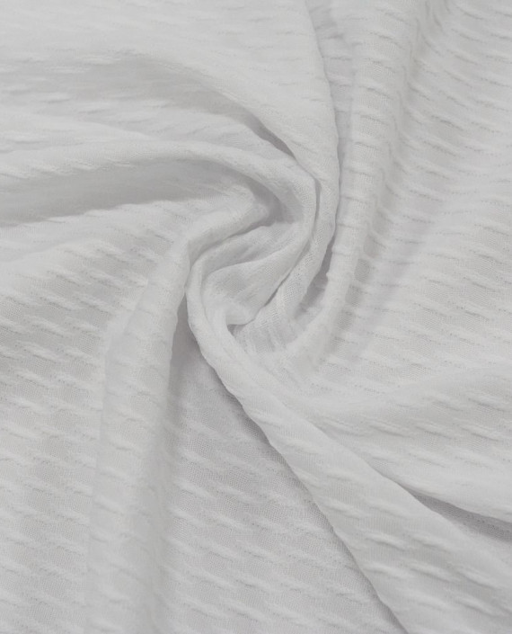 Трикотаж Жаккардовый 2959 цвет белый геометрический картинка