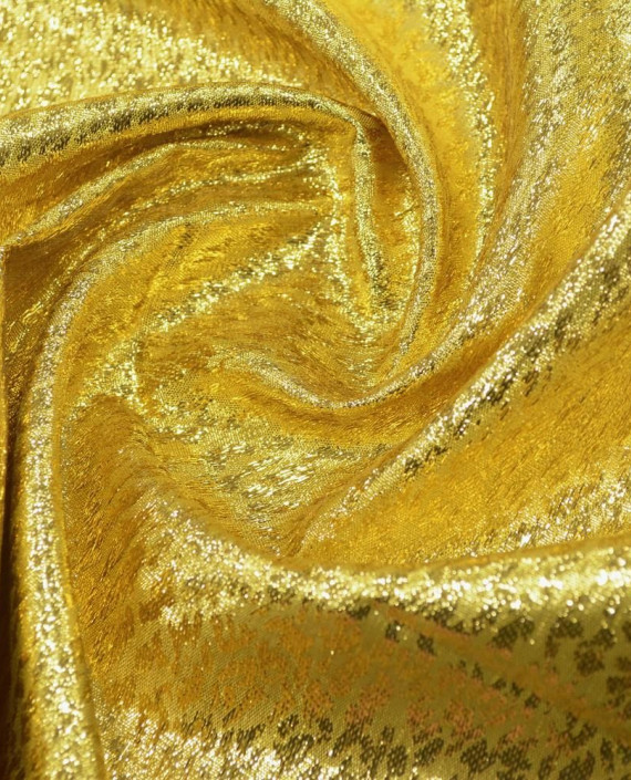 Ткань Парча 161 цвет золотой абстрактный картинка