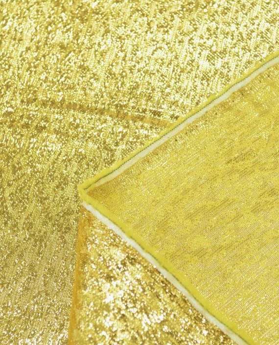 Ткань Парча 161 цвет золотой абстрактный картинка 2