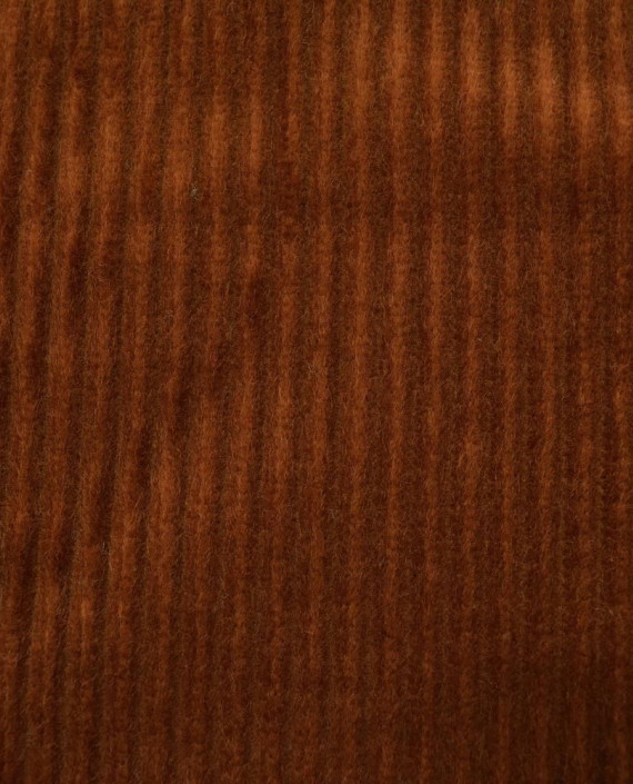 Вельвет Хлопковый 226 цвет коричневый полоска картинка