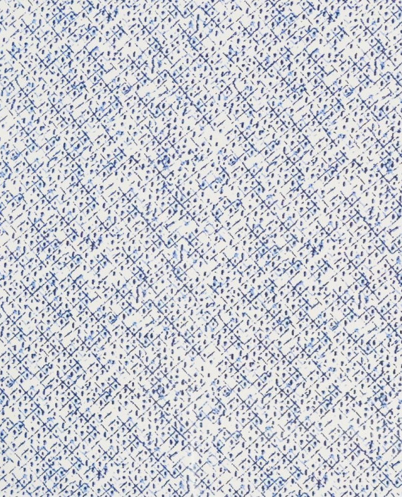 Креп шифон  1114 цвет синий абстрактный картинка