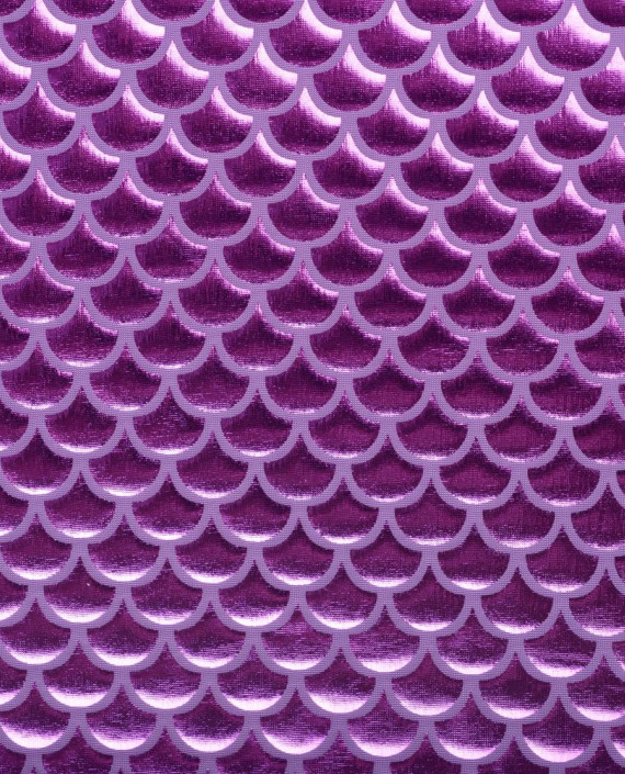 Последний отрез 0.6м Ткань Голограмма 1073 цвет фиолетовый геометрический картинка