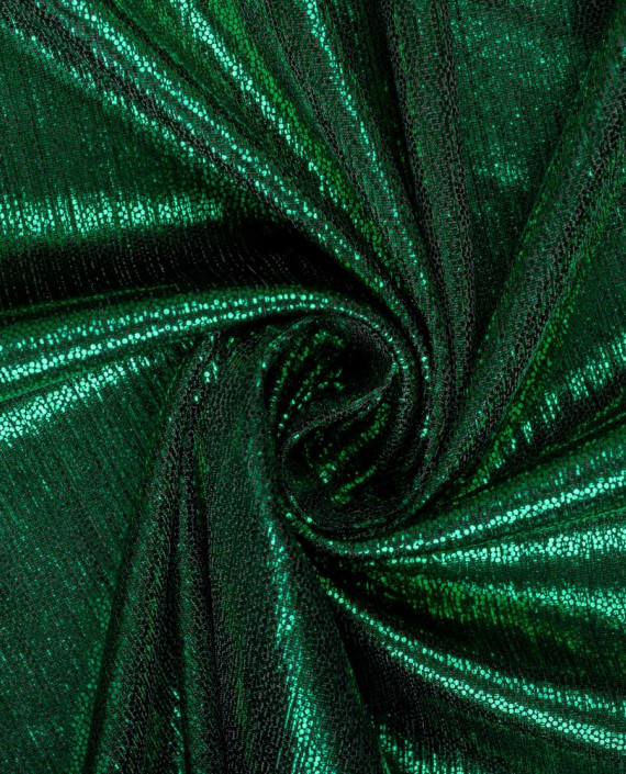 Последний отрез 0.6м Парча Стрейч 1162 цвет зеленый крупа картинка 2