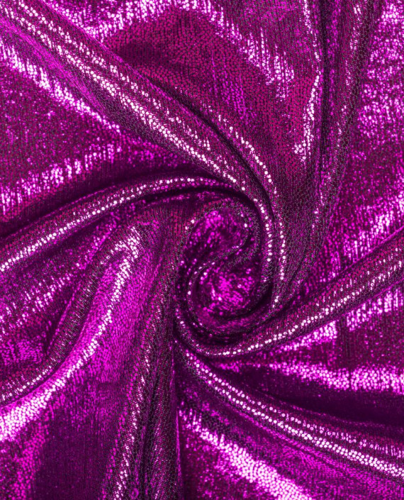 Последний отрез 0.6м Парча Стрейч 1169 цвет фиолетовый крупа картинка 2
