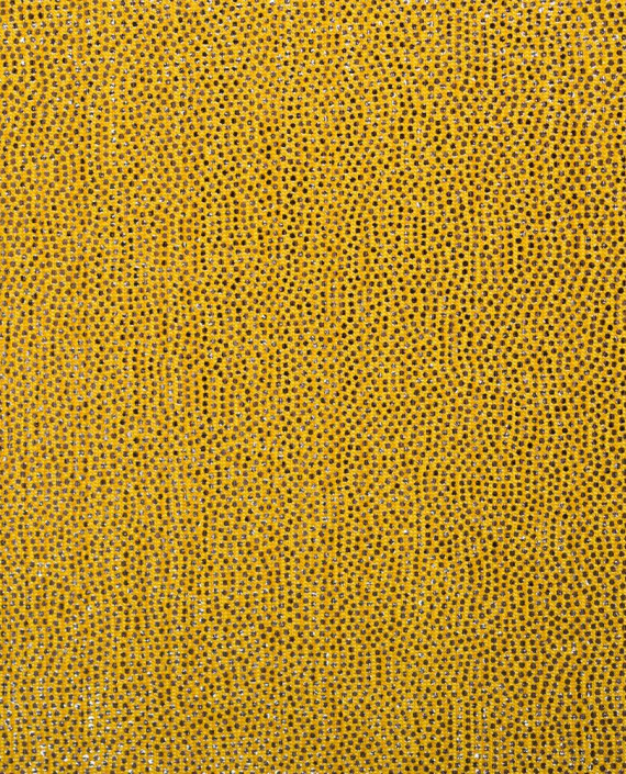 Трикотаж с напылением 173 цвет желтый крупа картинка