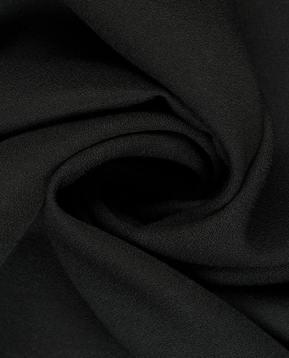 Креп костюмный 0035 цвет черный картинка