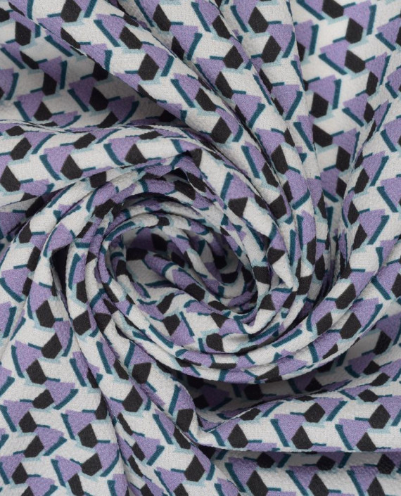 Креп плательный 0078 цвет разноцветный абстрактный картинка