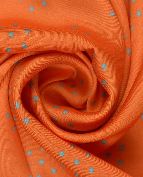 Плательная 1186 цвет оранжевый геометрический картинка