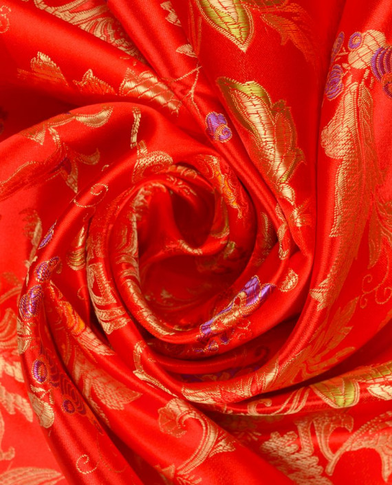 Китайский шелк  0350 цвет разноцветный цветочный картинка