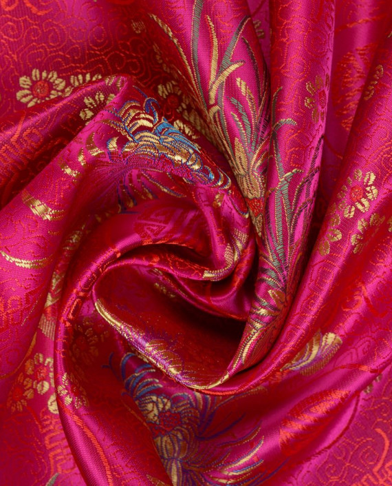 Китайский шелк  0352 цвет разноцветный цветочный картинка