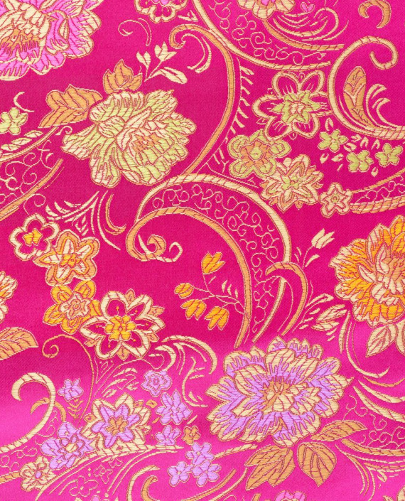Китайский шелк  0356 цвет разноцветный цветочный картинка 2