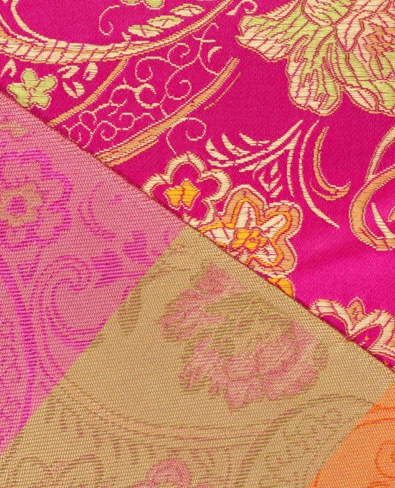 Китайский шелк  0356 цвет разноцветный цветочный картинка 1