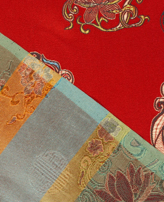 Китайский шелк  0358 цвет разноцветный цветочный картинка 1