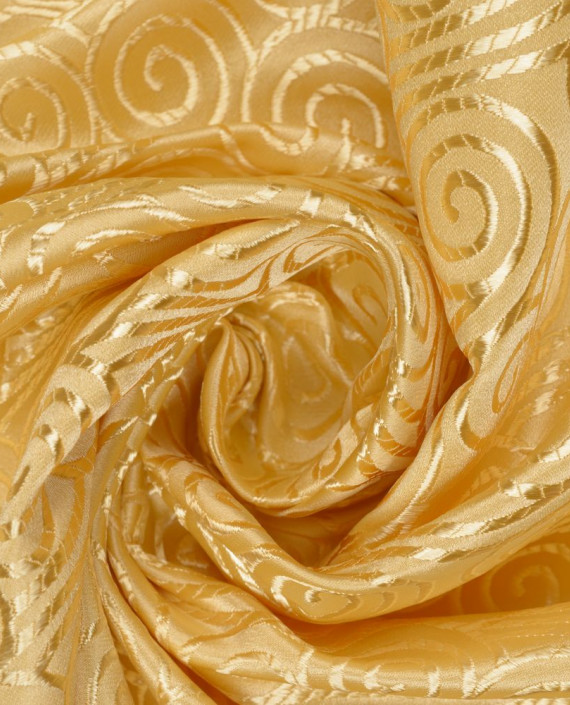 Китайский шелк  0367 цвет золотой абстрактный картинка