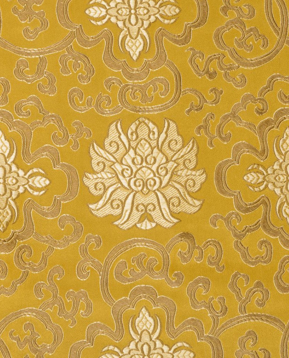 Китайский шелк  0370 цвет золотой абстрактный картинка 2