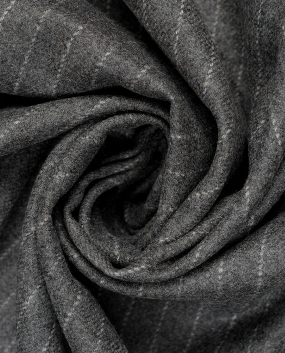 Шерсть пальтовая 2679 цвет серый в полоску картинка