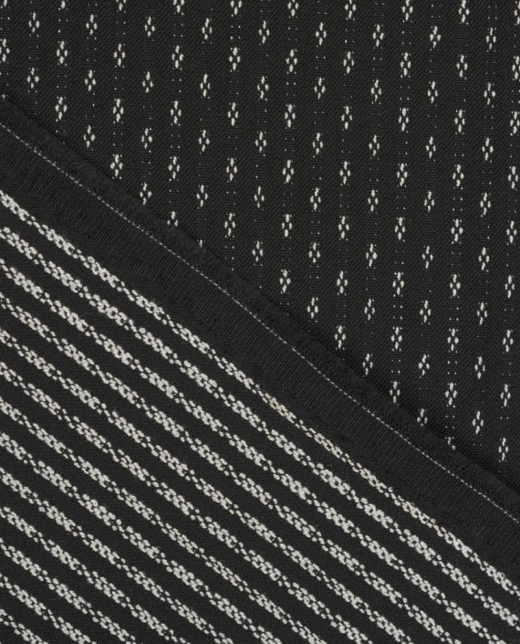 Поливискоза костюмная 0143 цвет черный абстрактный картинка 1