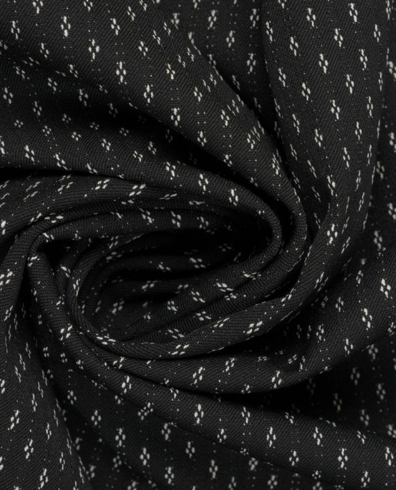 Поливискоза костюмная 0143 цвет черный абстрактный картинка
