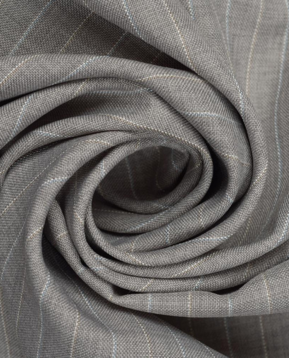 Поливискоза костюмная 0147 цвет серый в полоску картинка