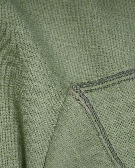 Ткань Хлопок Костюмный 3358 цвет зеленый картинка 2