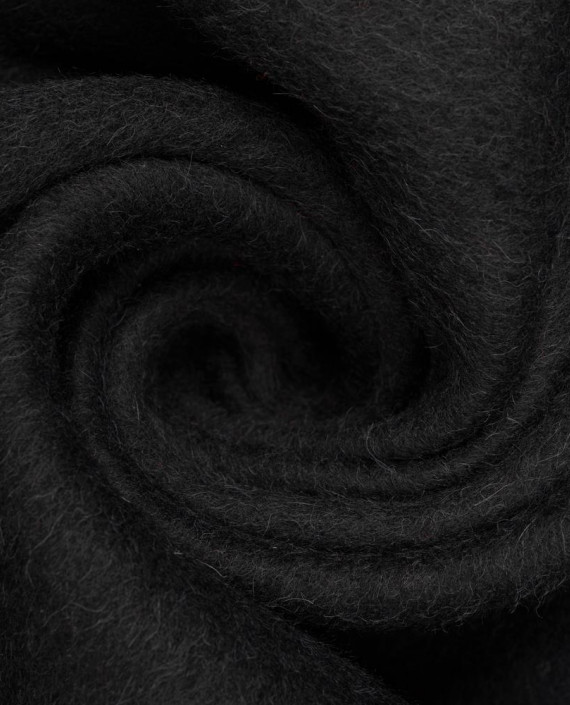 Шерсть пальтовая АЛЬПАКА Hugo Boss 2803 цвет черный картинка