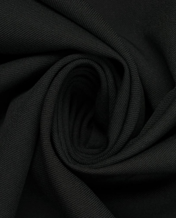 Поливискоза костюмная Hugo Boss 0164 цвет черный картинка