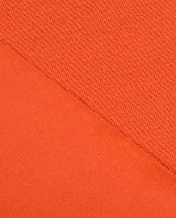 Трикотаж Футер 3-х нитка с начесом 3352 цвет оранжевый картинка 1
