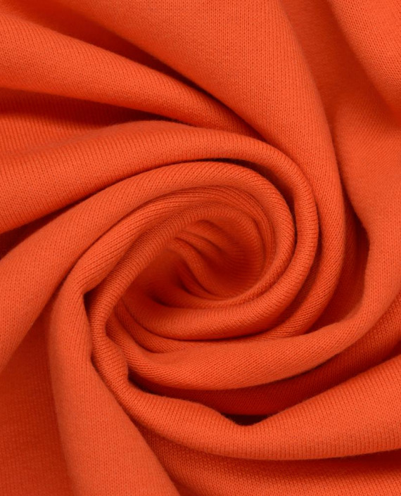 Трикотаж Футер 3-х нитка с начесом 3352 цвет оранжевый картинка