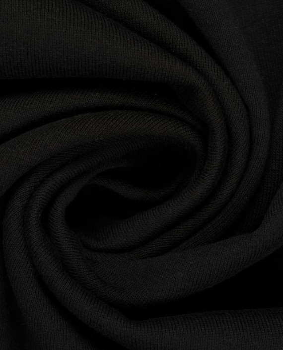 Трикотаж Футер 3-х нитка с начесом 3365 цвет черный картинка