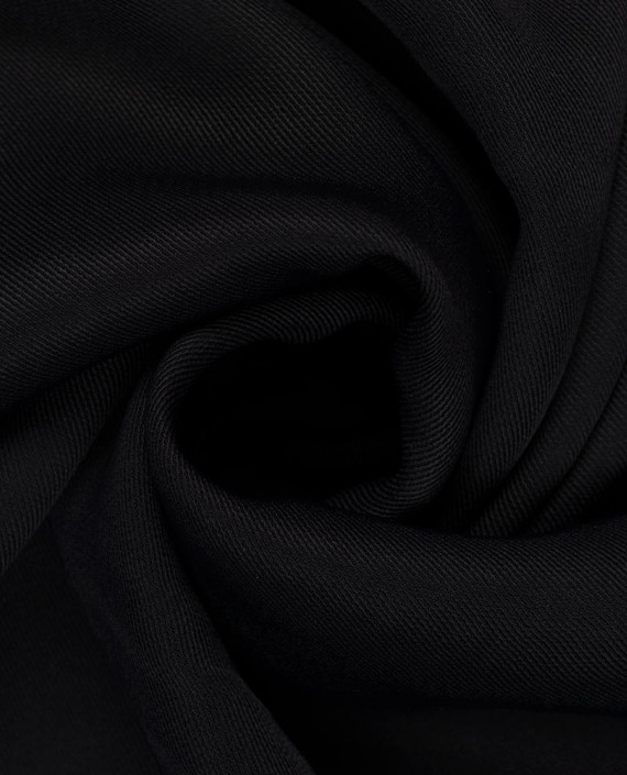 Поливискоза костюмная Hugo Boss 0181 цвет черный картинка