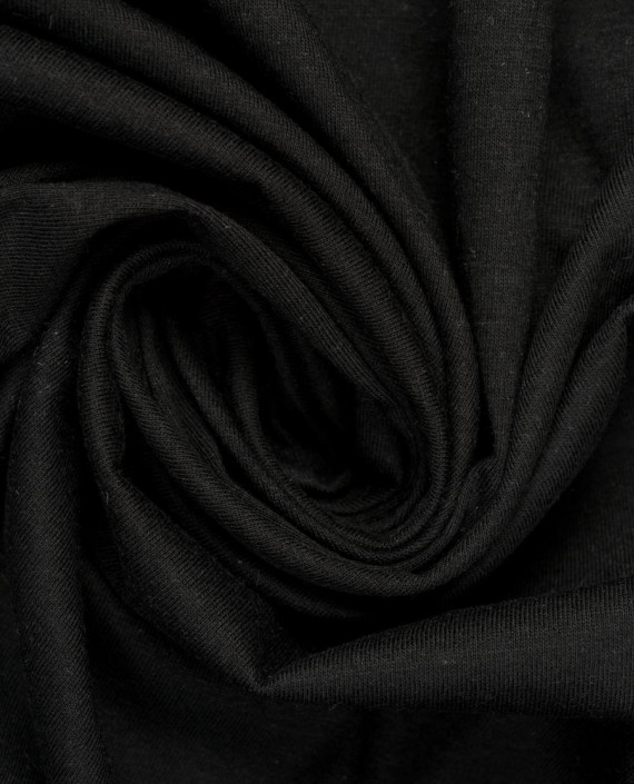 Трикотаж кулирка 3527 цвет черный картинка