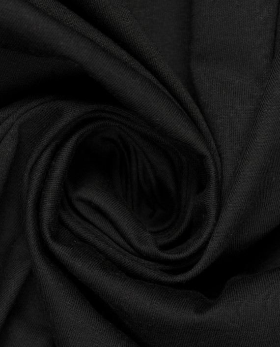 Трикотаж кулирка 3523 цвет черный картинка
