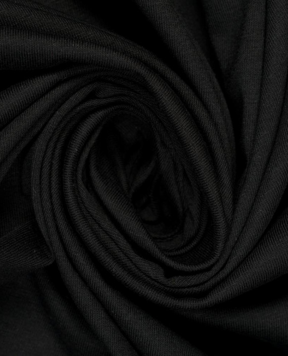 Трикотаж кулирка 3521 цвет черный картинка