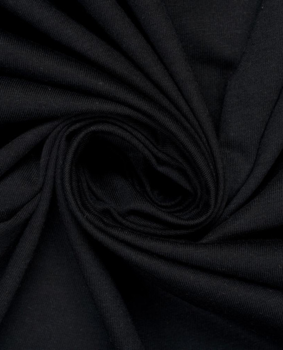 Трикотаж кулирка 3494 цвет черный картинка