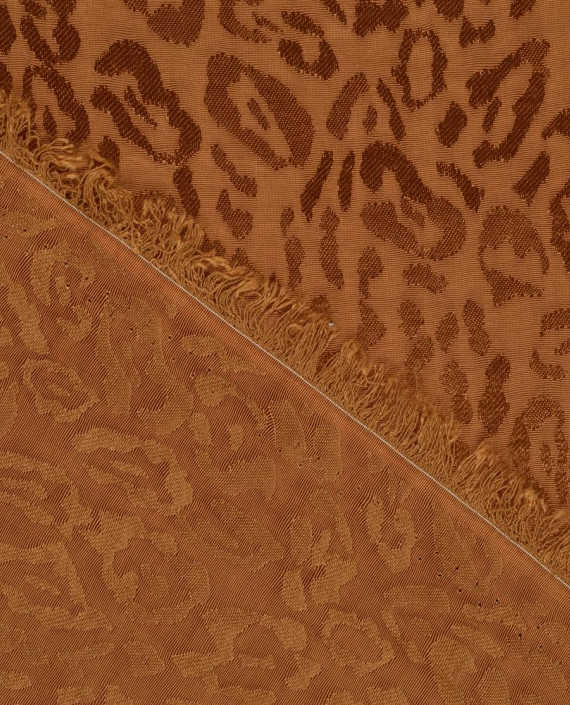 Жаккард вискозный 0231 цвет коричневый картинка 1