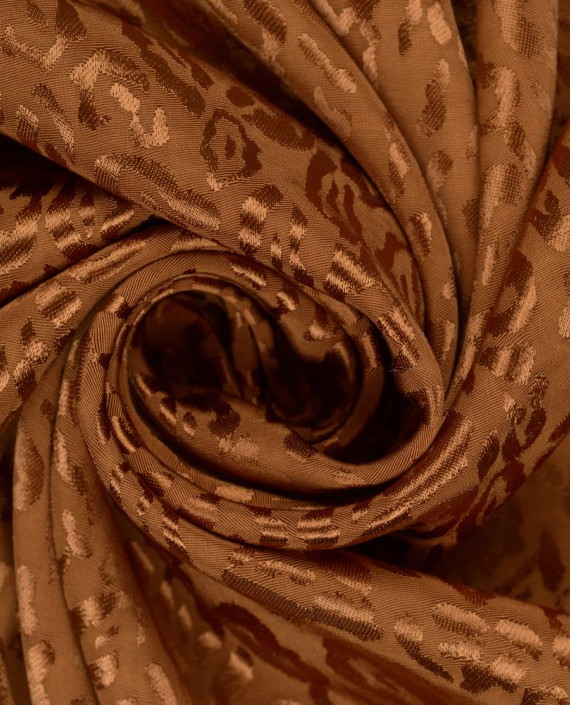 Жаккард вискозный 0231 цвет коричневый картинка