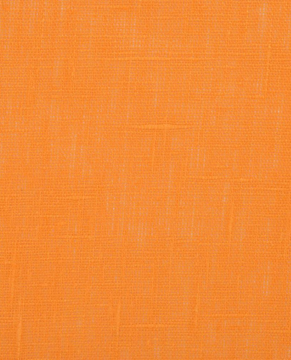 Лён костюмный 1015 цвет оранжевый картинка 2